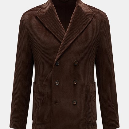 Doppiaa - Herren - Cord-Sakko %27Aansonia%27 dunkelbraun Doppiaa - Herren - Cord-Sakko %27Aansonia%27 dunkelbraun