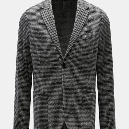 Harris Wharf London - Herren - Jersey-Sakko grau/schwarz gemustert Harris Wharf London - Herren - Jersey-Sakko grau/schwarz gemustert