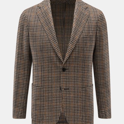 Tagliatore - Herren - Blazer beige/schwarz/braun kariert Tagliatore - Herren - Blazer beige/schwarz/braun kariert