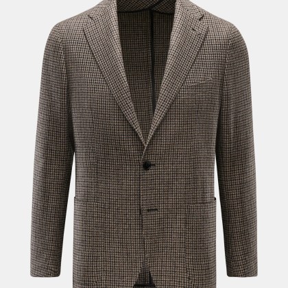 Tagliatore - Herren - Sakko %27Monte Carlo%27 beige/dunkelgrau/dunkelbraun kariert Tagliatore - Herren - Sakko %27Monte Carlo%27 beige/dunkelgrau/dunkelbraun kariert