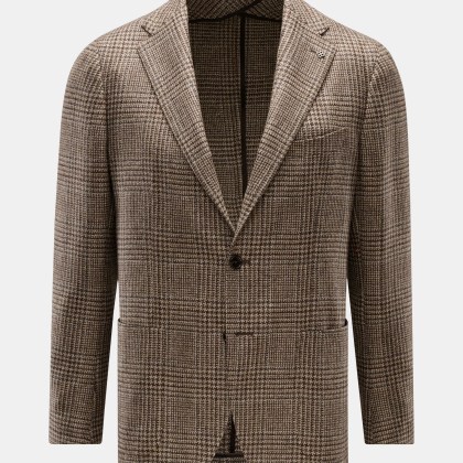 Tagliatore - Herren - Sakko %27Monte Carlo%27 beige/dunkelgrau/dunkelbraun kariert Tagliatore - Herren - Sakko %27Monte Carlo%27 beige/dunkelgrau/dunkelbraun kariert