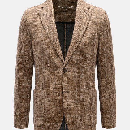 Circolo 1901 - Herren - Jersey-Sakko braun/beige kariert Circolo 1901 - Herren - Jersey-Sakko braun/beige kariert