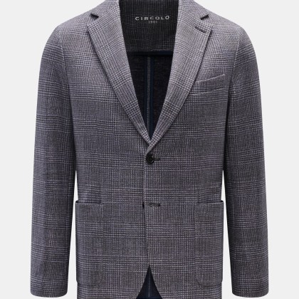 Circolo 1901 - Herren - Jersey-Sakko anthrazit/hellgrau kariert Circolo 1901 - Herren - Jersey-Sakko anthrazit/hellgrau kariert