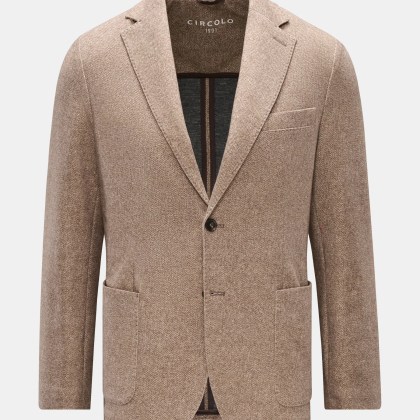 Circolo 1901 - Herren - Jersey-Sakko beige/dunkelbraun gemustert Circolo 1901 - Herren - Jersey-Sakko beige/dunkelbraun gemustert