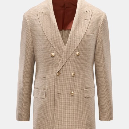 Brunello Cucinelli - Herren - Sakko beige/hellbraun/taupe kariert Brunello Cucinelli - Herren - Sakko beige/hellbraun/taupe kariert