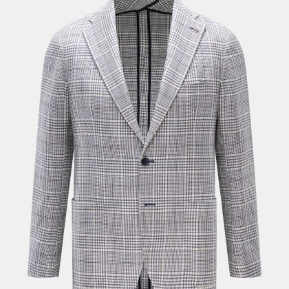 Tagliatore - Herren - Sakko %27Monte Carlo%27 dunkelblau/creme kariert Tagliatore - Herren - Sakko %27Monte Carlo%27 dunkelblau/creme kariert