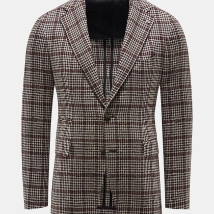 Tagliatore - Herren - Sakko schwarz/beige kariert Tagliatore - Herren - Sakko schwarz/beige kariert