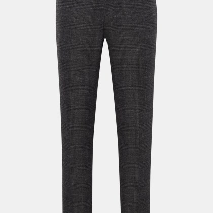 GTA - Herren - Jogpants %27Davide%27 dunkelgrau kariert GTA - Herren - Jogpants %27Davide%27 dunkelgrau kariert