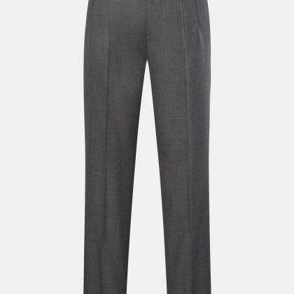 Brunello Cucinelli - Herren - Wollhose %27Leisure Fit%27 dunkelgrau meliert Brunello Cucinelli - Herren - Wollhose %27Leisure Fit%27 dunkelgrau meliert