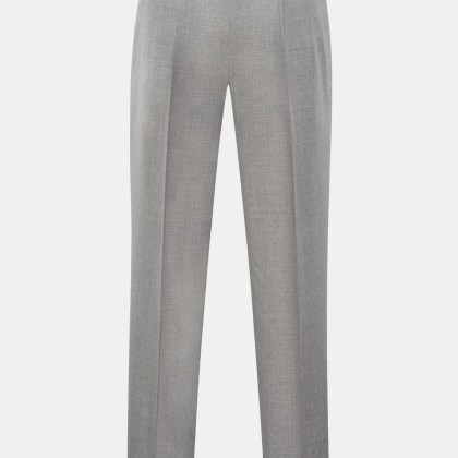 Brunello Cucinelli - Herren - Wollhose %27Leisure Fit%27 grau meliert Brunello Cucinelli - Herren - Wollhose %27Leisure Fit%27 grau meliert