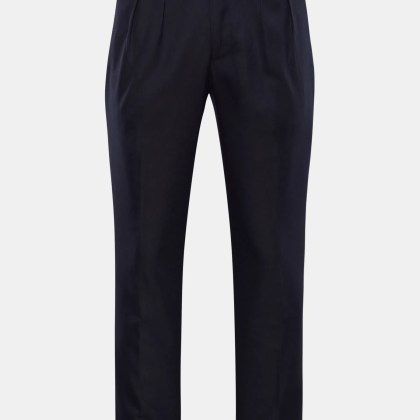 04651/ A trip in a bag - Herren - Wollhose %27Flannel Pants%27 navy 04651/ A trip in a bag - Herren - Wollhose %27Flannel Pants%27 navy