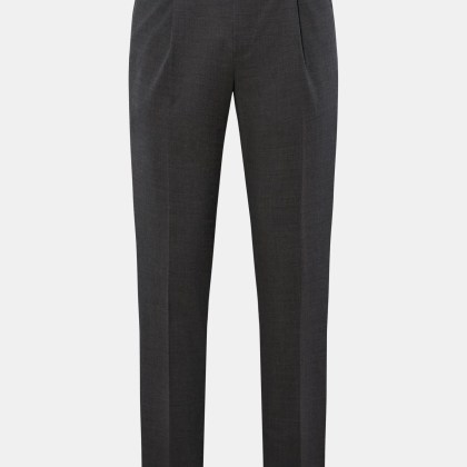 Incotex - Herren - Wollhose dunkelgrau meliert Incotex - Herren - Wollhose dunkelgrau meliert