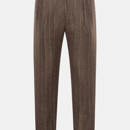 Windsor - Herren - Hose %27Sapo%27 graubraun gestreift Windsor - Herren - Hose %27Sapo%27 graubraun gestreift