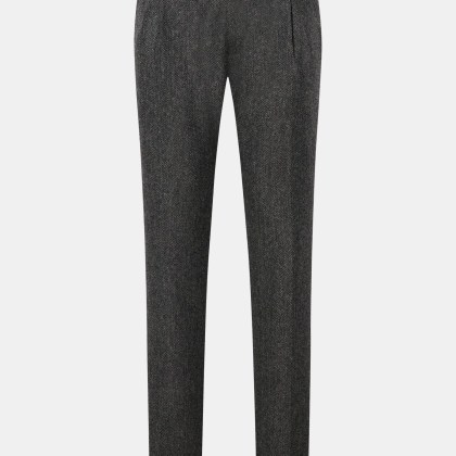 Berwich - Herren - Wollhose %27Retro Long%27 schwarz/grau gemustert Berwich - Herren - Wollhose %27Retro Long%27 schwarz/grau gemustert