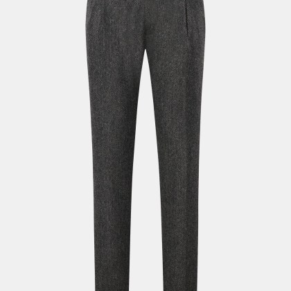 Berwich - Herren - Wollhose %27Retro Long%27 schwarz/grau gemustert Berwich - Herren - Wollhose %27Retro Long%27 schwarz/grau gemustert