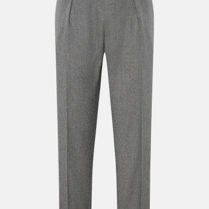 Berwich - Herren - Wollhose %27Chiaia%27 grau meliert Berwich - Herren - Wollhose %27Chiaia%27 grau meliert