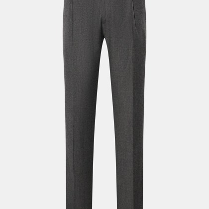 Berwich - Herren - Wollhose %27Retro Long%27 dunkelgrau meliert Berwich - Herren - Wollhose %27Retro Long%27 dunkelgrau meliert