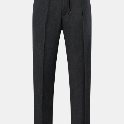 Briglia 1949 - Herren - Woll-Jogpants %27Wimbledon%27 dunkelgrau meliert Briglia 1949 - Herren - Woll-Jogpants %27Wimbledon%27 dunkelgrau meliert