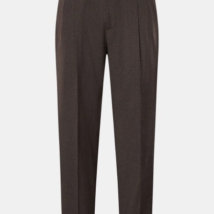 PT Torino - Herren - Wollhose %27Carrot Fit%27 graubraun meliert PT Torino - Herren - Wollhose %27Carrot Fit%27 graubraun meliert