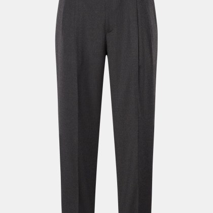 PT Torino - Herren - Wollhose %27Carrot Fit%27 dunkelgrau meliert PT Torino - Herren - Wollhose %27Carrot Fit%27 dunkelgrau meliert