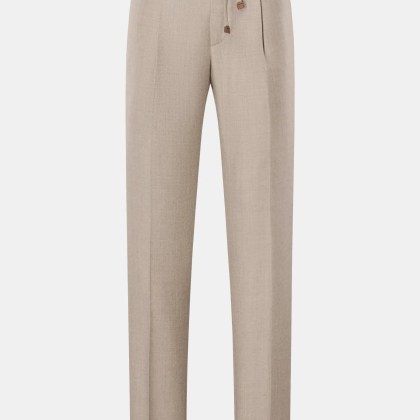 Incotex - Herren - Woll-Jogpants beige meliert Incotex - Herren - Woll-Jogpants beige meliert