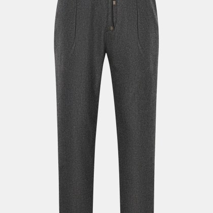 Jacob Cohen - Herren - Woll-Jogpants %27Daniel%27 dunkelgrau meliert Jacob Cohen - Herren - Woll-Jogpants %27Daniel%27 dunkelgrau meliert