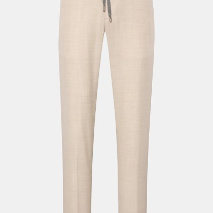 Marco Pescarolo - Herren - Woll-Jogpants %27Caracciolo%27 beige meliert Marco Pescarolo - Herren - Woll-Jogpants %27Caracciolo%27 beige meliert