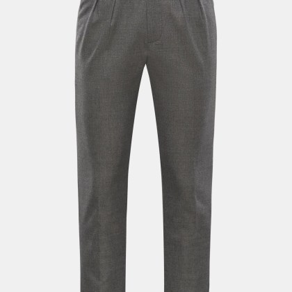 04651/ A trip in a bag - Herren - Wollhose %27Flannel Pants%27 grau meliert 04651/ A trip in a bag - Herren - Wollhose %27Flannel Pants%27 grau meliert