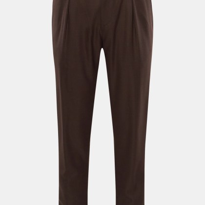 Marco Pescarolo - Herren - Woll-Joggpants %27Chiaia%27 dunkelbraun Marco Pescarolo - Herren - Woll-Joggpants %27Chiaia%27 dunkelbraun