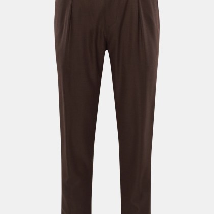 Marco Pescarolo - Herren - Woll-Joggpants %27Chiaia%27 dunkelbraun Marco Pescarolo - Herren - Woll-Joggpants %27Chiaia%27 dunkelbraun