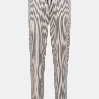 Sease - Herren - Seersucker-Jogpants dunkelgrau/creme gestreift Sease - Herren - Seersucker-Jogpants dunkelgrau/creme gestreift