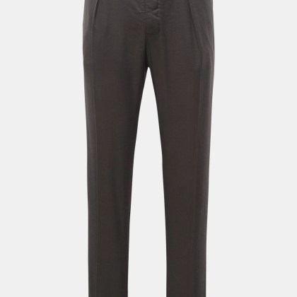 Weber+Weber - Herren - Jogpants %27Linen Tencel Travel Comfort Slacks%27 dunkelgrau Weber+Weber - Herren - Jogpants %27Linen Tencel Travel Comfort Slacks%27 dunkelgrau