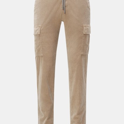 Marco Pescarolo - Herren - Cord Cargo-Jogpants %27Tor%27 beige Marco Pescarolo - Herren - Cord Cargo-Jogpants %27Tor%27 beige