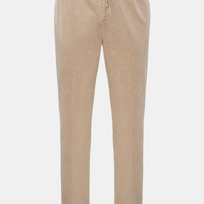 04651/ A trip in a bag - Herren - Cord-Jogpants %27Oyster%27 beige 04651/ A trip in a bag - Herren - Cord-Jogpants %27Oyster%27 beige
