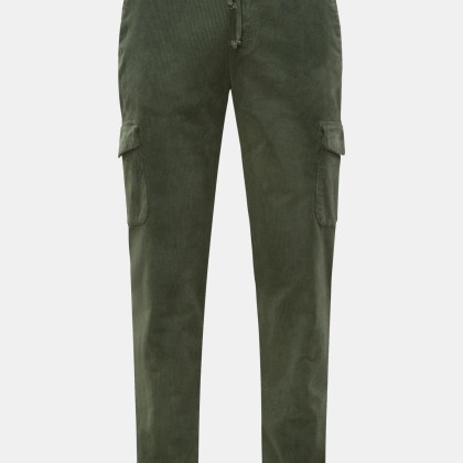 04651/ A trip in a bag - Herren - Cord Cargo-Jogpants grün 04651/ A trip in a bag - Herren - Cord Cargo-Jogpants grün