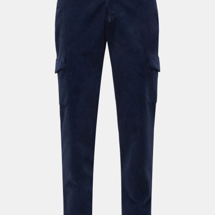 04651/ A trip in a bag - Herren - Cord Cargo-Jogpants navy 04651/ A trip in a bag - Herren - Cord Cargo-Jogpants navy