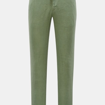 04651/ A trip in a bag - Herren - Leinen-Joggpants %27Linen Pants%27 grün 04651/ A trip in a bag - Herren - Leinen-Joggpants %27Linen Pants%27 grün