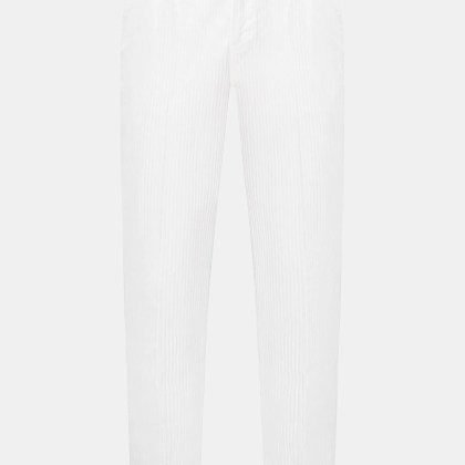 04651/ A trip in a bag - Herren - Cord-Jogpants weiß 04651/ A trip in a bag - Herren - Cord-Jogpants weiß