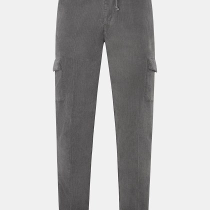04651/ A trip in a bag - Herren - Cord-Jogpants %27Smart Cord Cargo%27 dunkelgrau 04651/ A trip in a bag - Herren - Cord-Jogpants %27Smart Cord Cargo%27 dunkelgrau
