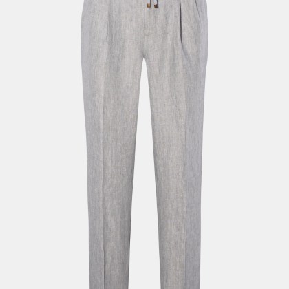 Brunello Cucinelli - Herren - Leinen Jogpants %27Leisure Fit%27 grau Brunello Cucinelli - Herren - Leinen Jogpants %27Leisure Fit%27 grau