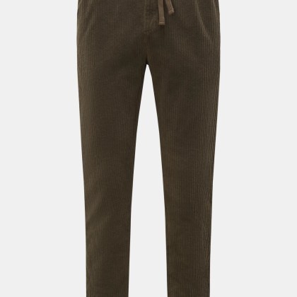 04651/ A trip in a bag - Herren - Cord-Jogpants dark olive 04651/ A trip in a bag - Herren - Cord-Jogpants dark olive