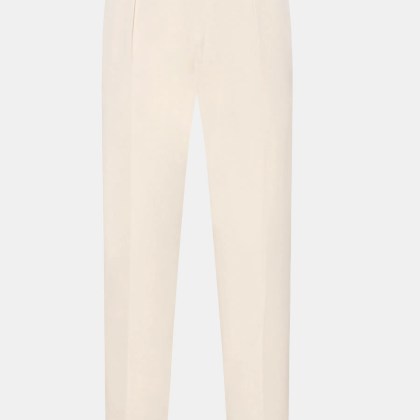 Berwich - Herren - Baumwollhose %27Chiaia%27 creme Berwich - Herren - Baumwollhose %27Chiaia%27 creme