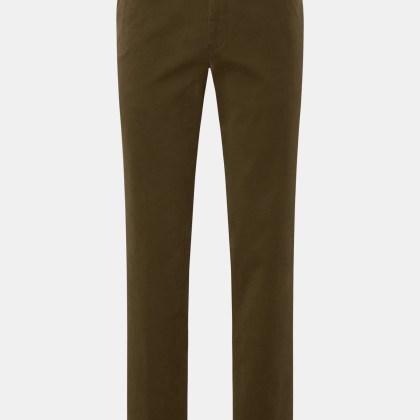 Hiltl - Herren - Baumwollhose %27Parma%27 dark olive Hiltl - Herren - Baumwollhose %27Parma%27 dark olive