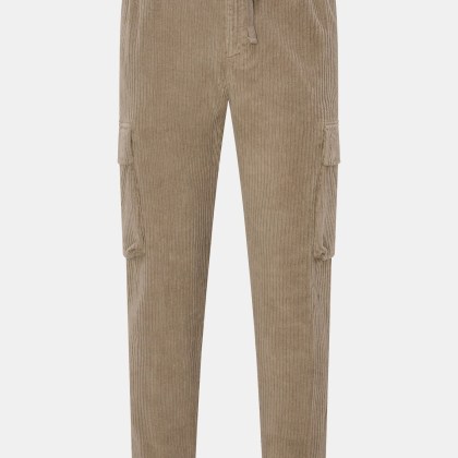 04651/ A trip in a bag - Herren - Cord-Cargohose taupe 04651/ A trip in a bag - Herren - Cord-Cargohose taupe