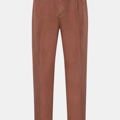 04651/ A trip in a bag - Herren - Leinen-Jogpants %27Linen Pants%27 rostbraun 04651/ A trip in a bag - Herren - Leinen-Jogpants %27Linen Pants%27 rostbraun