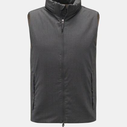 The Product is the Hero - Herren - Daunenweste %27A Special Vest%27 grau meliert The Product is the Hero - Herren - Daunenweste %27A Special Vest%27 grau meliert
