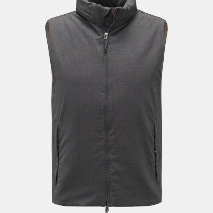The Product is the Hero - Herren - Daunenweste %27A Special Vest%27 grau meliert The Product is the Hero - Herren - Daunenweste %27A Special Vest%27 grau meliert