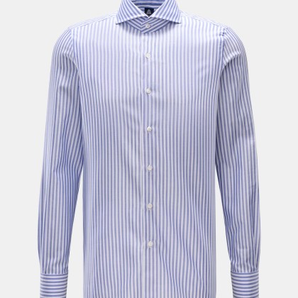 Finamore - Herren - Business Hemd %27Sergio Napoli%27 Haifisch-Kragen dunkelblau/weiß gestreift Finamore - Herren - Business Hemd %27Sergio Napoli%27 Haifisch-Kragen dunkelblau/weiß gestreift