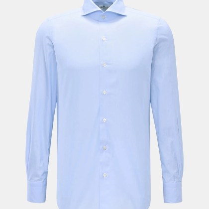 Finamore - Herren - Business Hemd %27Sergio Milano%27 Haifisch-Kragen hellblau Finamore - Herren - Business Hemd %27Sergio Milano%27 Haifisch-Kragen hellblau