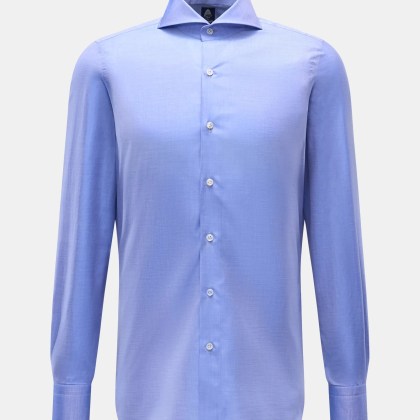 Finamore - Herren - Business Hemd %27Sergio Napoli%27 Haifisch-Kragen blau Finamore - Herren - Business Hemd %27Sergio Napoli%27 Haifisch-Kragen blau